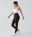 Halara UltraSculpt™ High Waisted Tummy Control Pocket Shaping Training Leggings - Hot Fudge