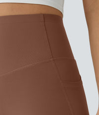Halara UltraSculpt™ High Waisted Butt Lifting Tummy Control Pocket Shaping Workout Leggings - Thick Earthy Brown