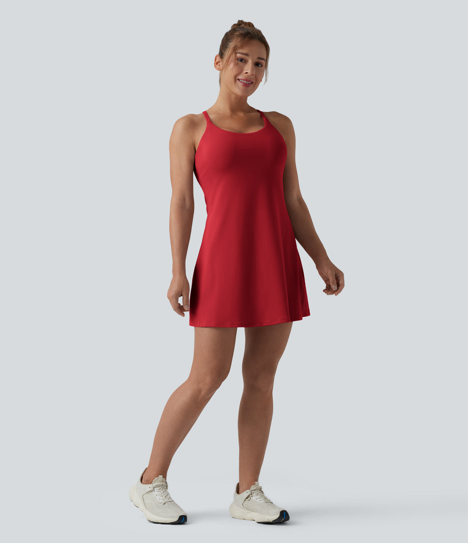 Softlyzero™ Plush Backless Active Dress-Easy Peezy Edition DD-F - Mars Red
