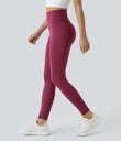 Halara UltraSculpt™ High Waisted Tummy Control Pocket Shaping Training Leggings - Red Plum