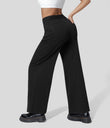 Halara Flex™ High Waisted Pockets Wide Leg Loose Work Jeans - Black Denim