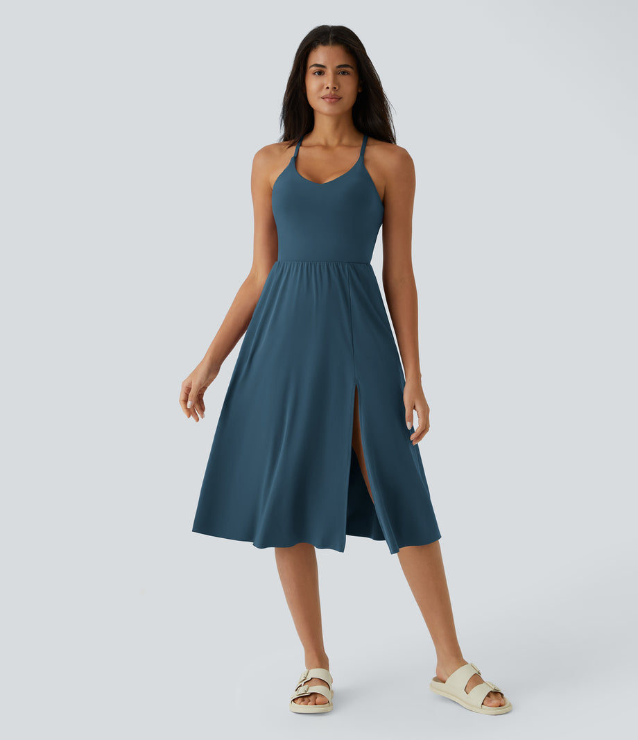 Everyday Midi Chill Dress-La Land - Majolica Blue