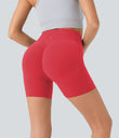 Halara UltraSculpt™ High Waisted Scrunch Butt Lifting Tummy Control Pocket Shaping Workout Biker Shorts 5'' - Bittersweet