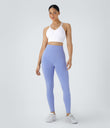OneForm Seamless Flow Low Support Ruched Double Straps Sports Bra A-D Cups - White