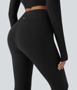 SoftlyZero™ Plush Thermal High Waisted Tummy Control Pocket Workout Leggings - Black