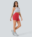 Halara UltraSculpt™ High Waisted Scrunch Butt Lifting Tummy Control Pocket Shaping Workout Biker Shorts 5'' - Bittersweet