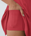 SoftlyZero™ Airy Backless Twisted Flare Low Support Dance Active Dress-Longer Length-Easy Peezy Edition A-D Cups - Salsa