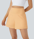SoftlyZero™ Airy Super High Waisted 2-in-1  Cool Touch Yoga Shorts 5'' with Pockets-Longer Length - Sunburst
