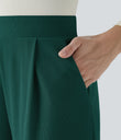 Halara Flex™ High Waisted Body Sculpt Waist-Slimming Pocket Wide Leg Micro Waffle Work Pants - Rain Forest
