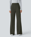 Halara Flex™ DayStretch High Waisted Pocket Work Flare Pants - Forest Night
