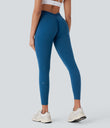 Halara UltraSculpt™ High Waisted Tummy Control Butt Lifting Ruched Pocket Shaping Yoga Leggings - Vallarta Blue
