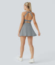 SoftlyZero™ Airy Backless Twisted Cool Touch Dance Active Dress-Easy Peezy Edition - Quarry