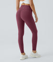 Halara UltraSculpt™ High Waisted Tummy Control Pocket Shaping Training Leggings - Evening Red