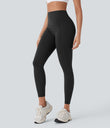 Halara UltraSculpt™ High Waisted Tummy Control Butt Lifting Ruched Pocket Shaping Yoga Leggings - Black