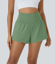 SoftlyZero™ Airy Super High Waisted 2-in-1 Cool Touch Yoga Shorts with Pockets - Kashmir
