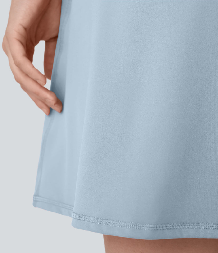 SoftlyZero™ Plush Backless Active Dress-Longer Length-Easy Peezy Edition - Baby Blue