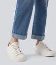 Halara Flex™ High Waisted Rolled Hem Casual Slim Jeans with Pockets -  Blue Jasper Denim