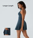 Flare Mini Dance Active Dress-Longer Length - Majolica Blue