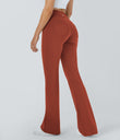 DayStretch High Waisted Pocket Flare Yoga Leggings - Cinnabar