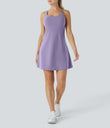 SoftlyZero™ Plush 2-in-1 Pocket Mini Active Dress DD-F Cups - Lavender