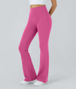 DayStretch High Waisted Pocket Flare Yoga Leggings - Raspberry Rose