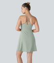 SoftlyZero™ Plush Backless Active Dress-Longer Length-Easy Peezy Edition - Sea Foam