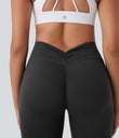 Halara UltraSculpt™ High Waisted Tummy Control Butt Lifting Ruched Pocket Shaping Yoga Leggings - Volcanic Ash