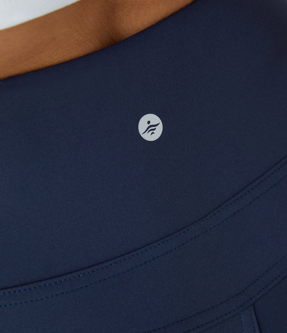 DayStretch High Waisted Pocket Flare Yoga Leggings - Midnight Blue