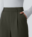 Halara Flex™ DayStretch High Waisted Pocket Work Flare Pants - Forest Night