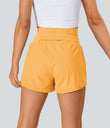 SoftlyZero™ Airy Super High Waisted 2-in-1 Cool Touch Yoga Shorts with Pockets - Warm Apricot