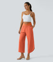 Breezeful™ High Waisted Crossover Quick Dry Resort Pants with Pockets - Flamingo