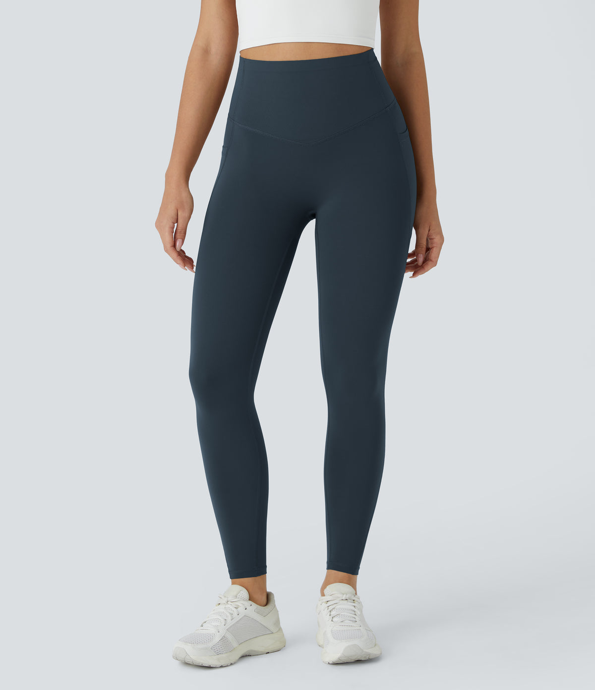 Halara UltraSculpt™ High Waisted Butt Lifting Tummy Control Pocket Shaping Workout Leggings - Carbon