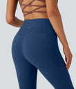 Halara UltraSculpt™ High Waisted Tummy Control Pocket Shaping Yoga Bootcut Leggings - Navy Peony