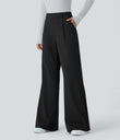 Halara Flex™ DayStretch High Waisted Pocket Work Flare Pants - Black