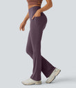 Halara UltraSculpt™ High Waisted Tummy Control Pocket Shaping Yoga Bootcut Leggings - Night's Purple