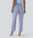 Halara Flex™ DayStretch High Waisted Pocket Ankle Length Tapered Work Pants - Icelandic Blue