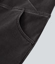 Halara Flex™ High Waisted Crossover Pocket Washed Casual Jeans - Hemp Rope Black Denim