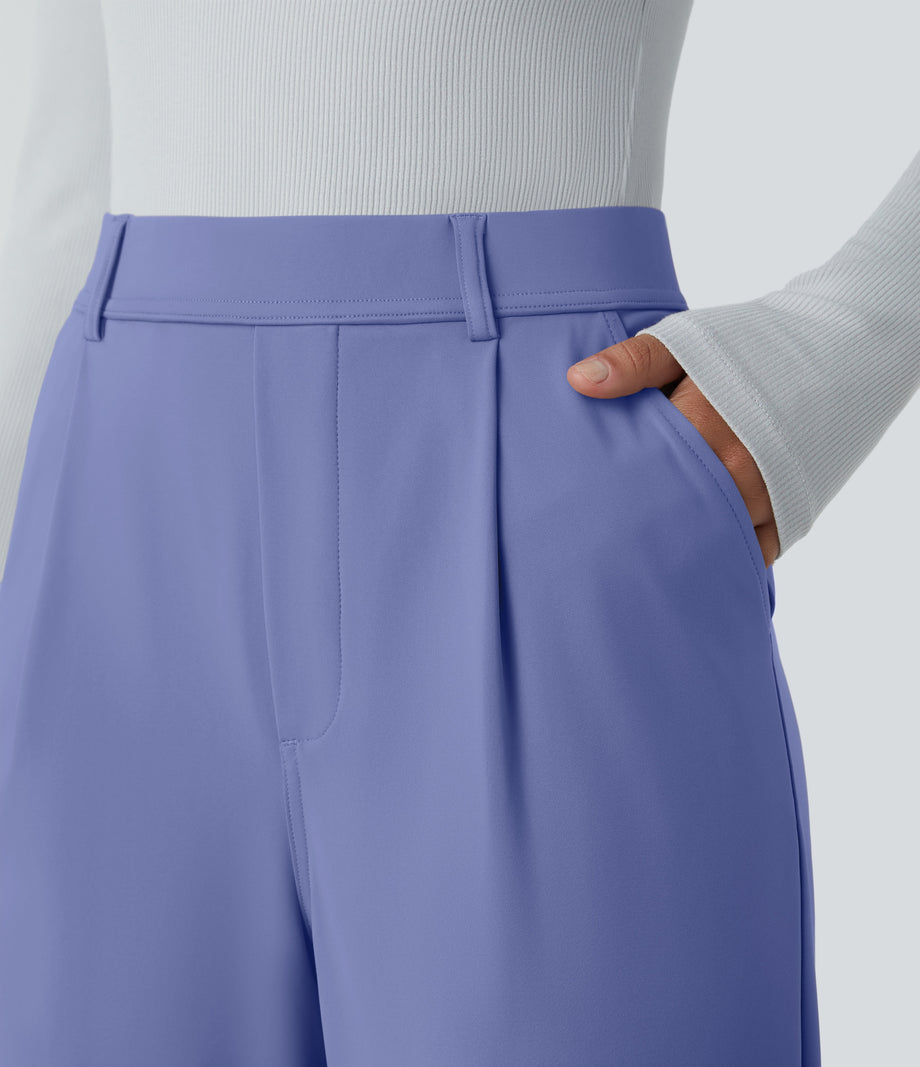 Halara Flex™ DayStretch High Waisted Pocket Work Flare Pants - Jacaranda
