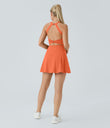 Backless Twisted Active Dress - Dusty Orange