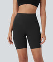 Halara UltraSculpt™ High Waisted Butt Lifting Tummy Control Pocket Shaping Training Biker Shorts 7'' - Black
