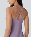 SoftlyZero™ Plush Molded Cups Low Support Dance Active Dress-Easy Peezy Edition A-D Cups - Tulip Purple