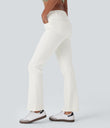 Halara Flex™ High Waisted Pockets Washed Casual Bootcut Jeans - Beige Denim
