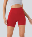 Halara UltraSculpt™ High Waisted Scrunch Butt Lifting Tummy Control Pocket Shaping Workout Biker Shorts 5'' - Aura Orange