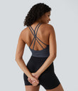 OneForm Seamless Flow Low Support Ruched Double Straps Sports Bra A-D Cups - Spellbound