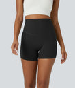 Halara UltraSculpt™ High Waisted Tummy Control Side Pocket Shaping Training Biker Shorts 5'' - Black