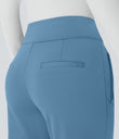 Halara Flex™ DayStretch Mid Rise Side Zipper Pocket Work Flare Pants - Light Azure