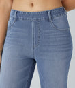 Halara Flex™ High Waisted Pockets Washed Casual Bootcut Jeans - Blue Spruce Denim
