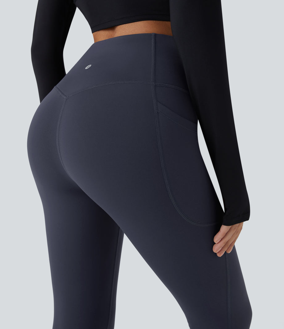 SoftlyZero™ Plush Thermal High Waisted Tummy Control Pocket Workout Leggings - Overture