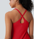 SoftlyZero™ Plush Active Dress-Longer Length-Easy Peezy Edition DD-F Cups - Tomato