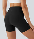 Halara UltraSculpt™ High Waisted Butt Lifting Tummy Control Pocket Shaping Training Biker Shorts 5'' - Black